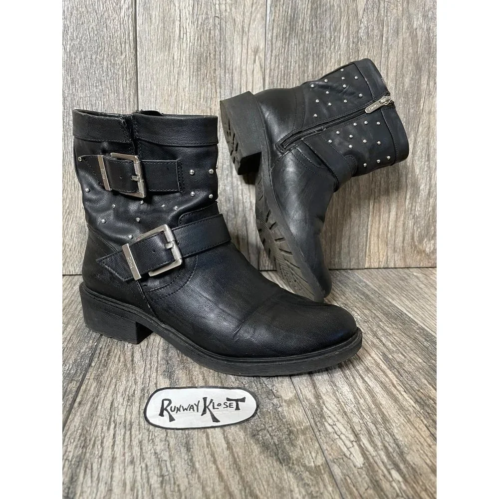 Sam Edelman CIRCUS Dannelly Studded Combat Ankle Boots Size Women Size 7 - Picture 9 of 13